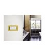 Placca 4 Posti Oro Lucido TOT-M8004-T3 Compatibile Matix Tot Electric