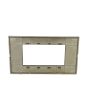 Placca 4 Posti Rame M-6004-14 Compatibile Vimar Plana - Tot Electric