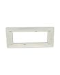 Placca 6 Posti Argento Cromato Compatibile Matix - Tot Electric