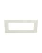 Placca 7 Posti Bianca M-6007-1 Compatibile Vimar Plana - Tot Electric