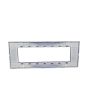 Placca 7 Posti Blu Navy Compatibile Vimar Plana - Tot Electric