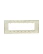 Placca 7 Posti Sabbia M-6007-11 Compatibile Vimar Plana - Tot Electric