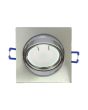 2x Portafaretto GU10/MR16 Quadrato Orientabile 8.2x8.2cm - Nickel