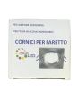 2x Portafaretto GU10/MR16 Quadrato Orientabile 8.2x8.2cm - Nickel