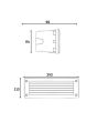 Segnapasso LED E27 Leti 300 GL IP66 Bianco per Esterno - Fumagalli