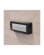 Segnapasso LED E27 Leti 300 GL IP66 Nero per Esterno - Fumagalli