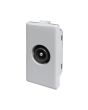 Presa TV Passante Maschio Bianca Compatibile Matix M534-B - Mapam