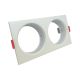 Supporto Doppio Bianco per Portafaretti GU10 IP20 - Oculus