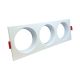 Supporto Triplo Bianco per Portafaretti GU10 IP20 - Oculus