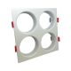 Supporto Quadruplo Bianco per Portafaretti GU10 IP20 - Oculus