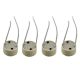 4x Attacco GU10 in Ceramica per Faretto LED 250V 4A T300 - Asia Led