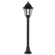 Lampioncino LED Mizar/Anna Nero 110cm E27 a Filamento 6W 4000K IP55 - Fumagalli