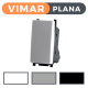 Interruttore 16A-250V VIMAR Plana | Grigio nero e bianco - Compatibile