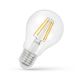 Lampadina LED E27 a Filamento A60 - Trasparente 5w 2700k Luce Calda - Mondo Led