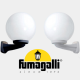 Lampada Globo NARDO-G250 con Braccio a Muro + Base E27 - Fumagalli