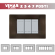 Placca 2 3 4 7 Posti | Bronzo VIMAR Plana Compatibile