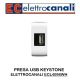ECL-4098WH-PRESA USB BIANCA CON AGGANCIO KEYSTONE ELETROCANALI