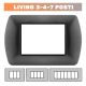 Placca Living International 3 4 7 Posti - Nero Antracite Compatibile in Metallo