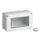 Cassetta 4 Moduli da Parete con Sportello IP55 - Compatibile Living Light - TOT