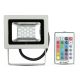 FARO LED PROIETTORE SMD 10W RGB CON TELECOMANDO IP65 ESTERNO GRIGIO - V-TAC