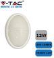 PLAFONIERA LED 12W OVALE COLORE BIANCO - V-TAC