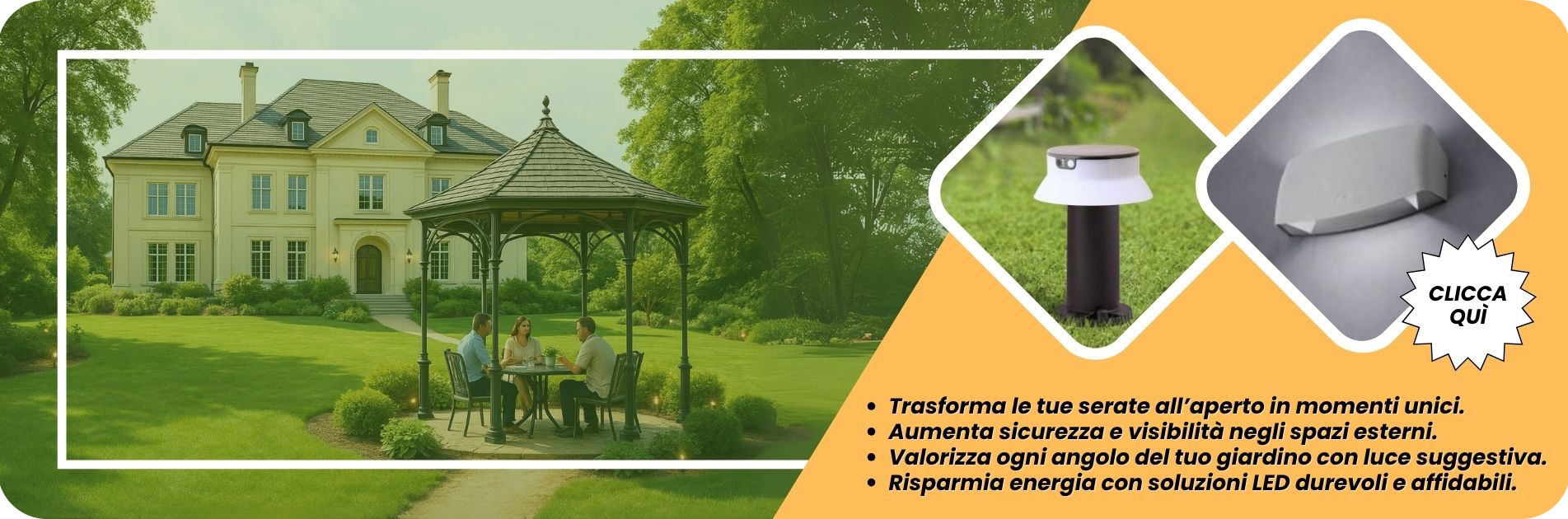 luci per giardino mondo led